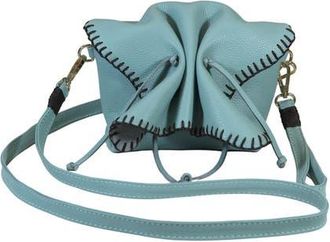 Carlos Falchi Mini Butterfly Tog Grain Leather Bag in Teal at Nordstrom