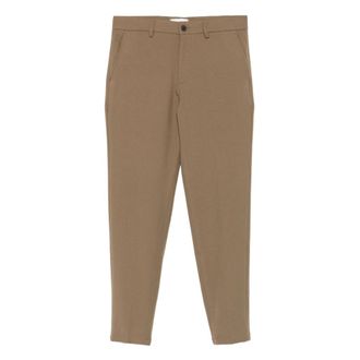 Les Deux Slim-fit Trousers, male, Beige, Size: W31 Red Suit Pants