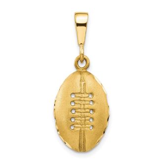 Diamond2Deal 10k Yellow Gold Football Charm