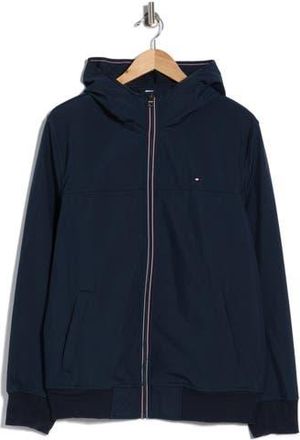 Tommy Hilfiger Water Resistant Hooded Softshell Jacket in Midnight Blue at Nordstrom Rack, Size Xx-Large