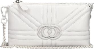 La Carrie Grate Double Bag - Dames - Schoudertassen - Wit - ONE Size - Leer - Tassen