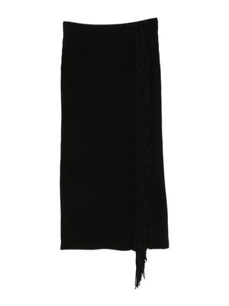 Emporio Armani Fringed Midi Skirt