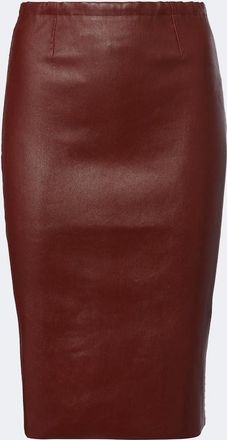 Stouls Falda midi Gilda de piel