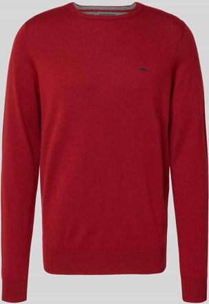 Fynch-Hatton Fynch-Hatton Regular Fit Pullover mit Kaschmir-Anteil Modell Merino in Dunkelrot, Größe XXXL