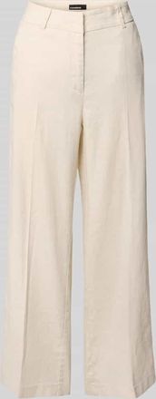 Cambio Cambio Chino aus Leinen-Mix mit B&uuml;gelfalte Modell CALIFORNIA in Beige, Gr&ouml;&szlig;e 32