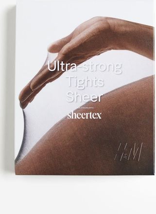 H&M Sheertex Ultra-strong Sheer Tights in Black at Nordstrom, Size X-Small