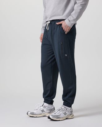 Vuori Clothing Sunday Performance Sweatpant - Long | Ink Heather | XS, Size Extra Small