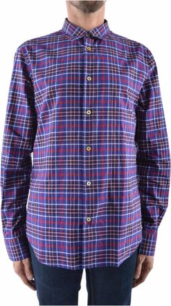 Paul Smith Tartan Katoenen Overhemd - Heren - Casual Overhemden - Veelkleurig - L - Katoen - Overhemden