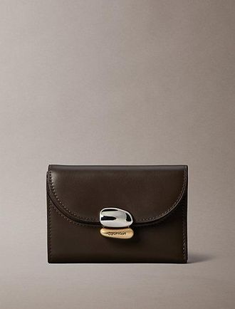 Calvin Klein Cartera De Plegado Triple De Piel