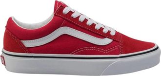 Vans Klassieke Old Skool Sneakers - Heren - Sneakers - Rood - 36 1/2 EU - Leer - Schoenen