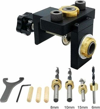 OEM Plantilla Para Espigas, Kit De Plantilla Para Agujeros De Bolsillo En Madera, Localizador De Perforaci&oacute;n Vertical Desmontable Para Conexi&oacute;n De Muebles