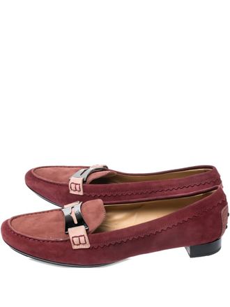 Tod's penny-slot suede loafers - women - Rubber/Suede/Leather - 40 - Red