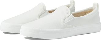 Sperry Top-Sider Crest Twin Gore Womens Slip on Shoes White 1 : 8.5 M (B), Canvas