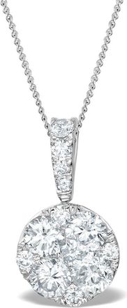 The Diamond Store Lab Diamond Moyen Galileo 1CT Pendant Necklace in 9K White Gold