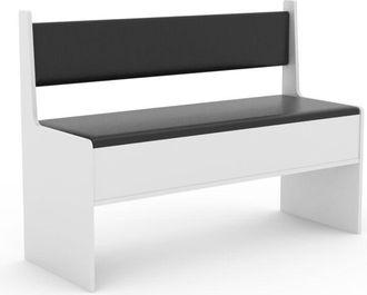 ebuy24 Banco De Esquina De Madera Vcm Con Pecho Esal Ancho 110 Cm (blanco)