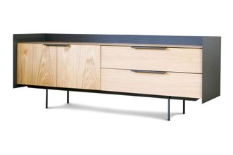 PIB Aparador escandinavo de madera beige