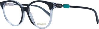Pucci Stijlvolle Zwarte Ronde Optische Monturen - Dames - Brillen - Zwart - ONE Size - Accessoires