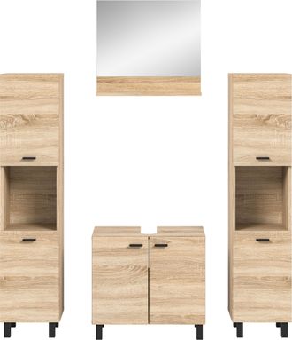 WELLTIME Badmöbel-Set »Tampa, Breite 137cm, 4-teilig« 4 Stk. tlg