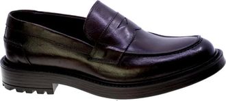 Exton Mocasines de cuero cepillado penny - Shoes - Hombre - Marr&oacute;n - 43 EU