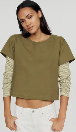 Pilcro Twofer Long Sleeve Tee