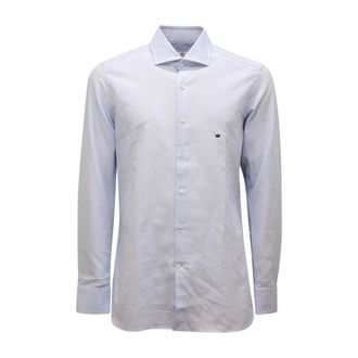 Sonrisa Overhemden, Heren, Blauw, L, Katoen, Textu Shirt