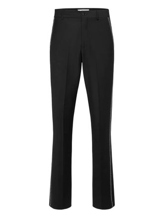 Philipp Plein embellished tailored trousers - men - Fabric - 44 - Black