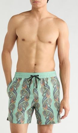 Billabong Good Times Layback Swim Trunks in Granite Green at Nordstrom, Size Xx-Large