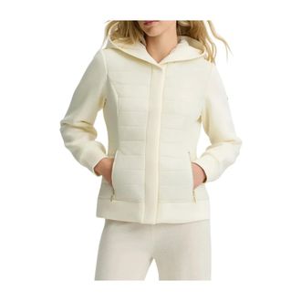 Liu Jo Winter Jackets, female, White, Size: S Hooded Jacket
