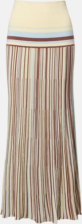 Faithfull The Brand Gonna lunga Citara in misto cotone a righe