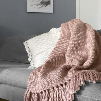 Malagoon Manta rosa acrílico 125x150