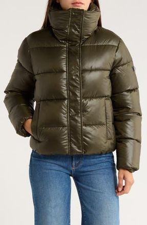 BCBGeneration Water Resistant Puffer Jacket in Olive at Nordstrom Rack, Size Xx-Large