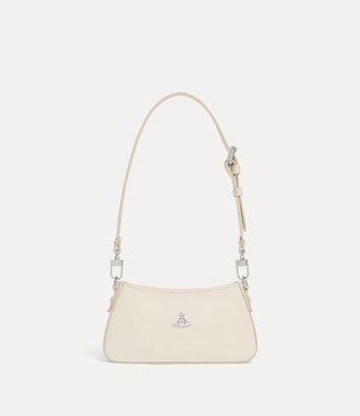 Vivienne Westwood Tasha Shoulder Phone Bag Pu Smooth White