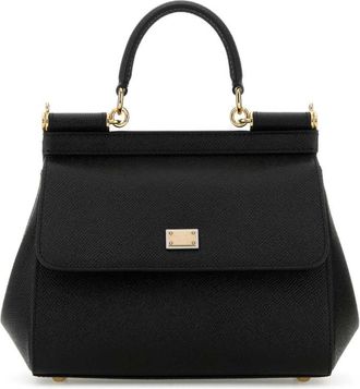 Dolce & Gabbana Black Sicily medium Satchel