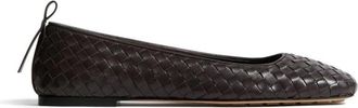 Bottega Veneta Charlotte Ballerina - Dames - Ballerinas - Bruin - 40 EU - Leer - Schoenen
