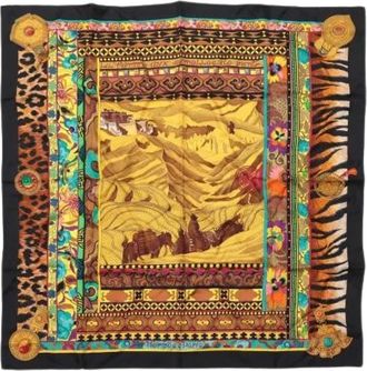 Herm&egrave;s Pre-owned Carre 90 Foulard in Seta - - Pre-owned - Donna - Multicolore - ONE SIZE