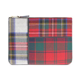 Comme Des Gar&ccedil;ons Tartan Motif Flat Clutch - unisex - Comme des Gar&ccedil;ons - Wallets & Cardholders - Multicolor - ONE SIZE - Accessories