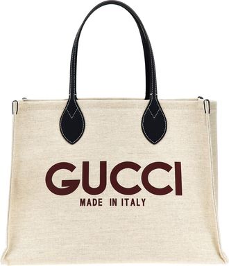 Gucci Beige Polyethylene Tote Womens Bag