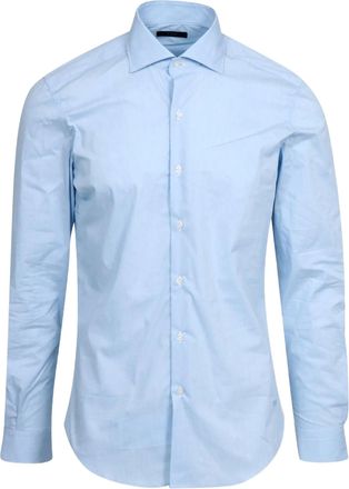 Fay Tailored Light Blue Pointed Collar Shirt