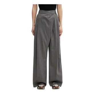 Ganni Mujer, Pantalones, Gris, Talla: S