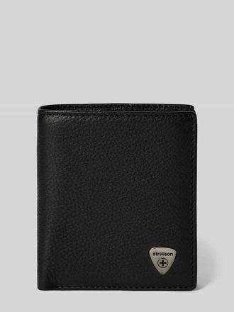 Strellson Lederportemonnaie mit Label-Applikation Modell HARRISON BILLFOL in Black, Gr&ouml;&szlig;e 1
