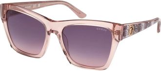 Guess Stijlvolle Zonnebril - Dames - Zonnebrillen - Beige - 55 MM - Accessoires