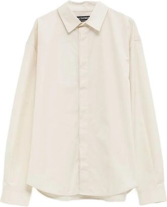 Jacquemus Camicia Henri Con Ricamo Sul Retro-Uomo