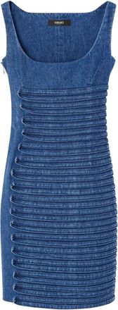 Versace denim mini dress - Blue