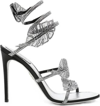 Rene Caovilla Stiletto Sandal - Dames - Sandalen met hakken - Grijs - 38 EU - Schoenen