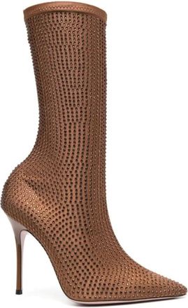 Gedebe Gedebe, Schoenen, Dames, Bruin, 40 EU, Kristal Bootie Dameslaarzen