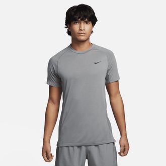 Nike Mens Flex Rep Dri-FIT Short-Sleeve Fitness Top in Grey | FN2979-084