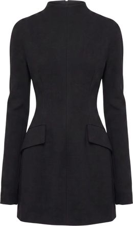 Sportmax Fitted Flap Pocket Long-Sleeve Mini Dress