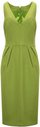 Elisabetta Franchi Midi Jurken - Dames - Casual kleedjes - Groen - XL - Polyester - Kleedjes