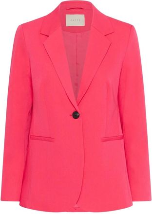 Kaffe KAsakura Blazer - Dames - Jassen - Roze - Maat: XS Leer