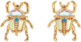 Girls Crew Beetle Stud Earrings in Gold Multi at Nordstrom